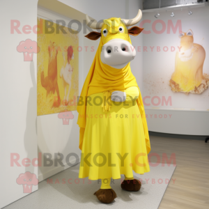 Lemon Yellow Bull maskot...