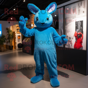 Blue Wild Rabbit mascotte...