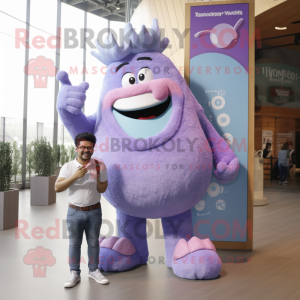 Lavendel Strongman mascotte...