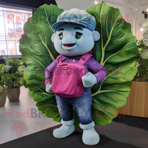 Magenta Cabbage Leaf maskot...
