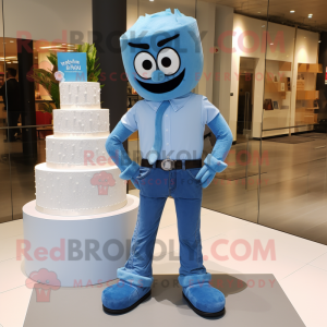 Blaue Hochzeitstorte als...