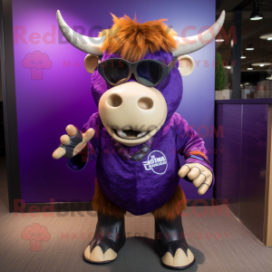 Postava maskota Purple Bull...