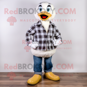 White Duck maskot kostume...