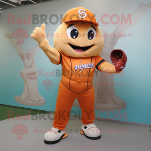 nan Baseball Glove mascot costume character dressed with a Bodysuit and Backpacks