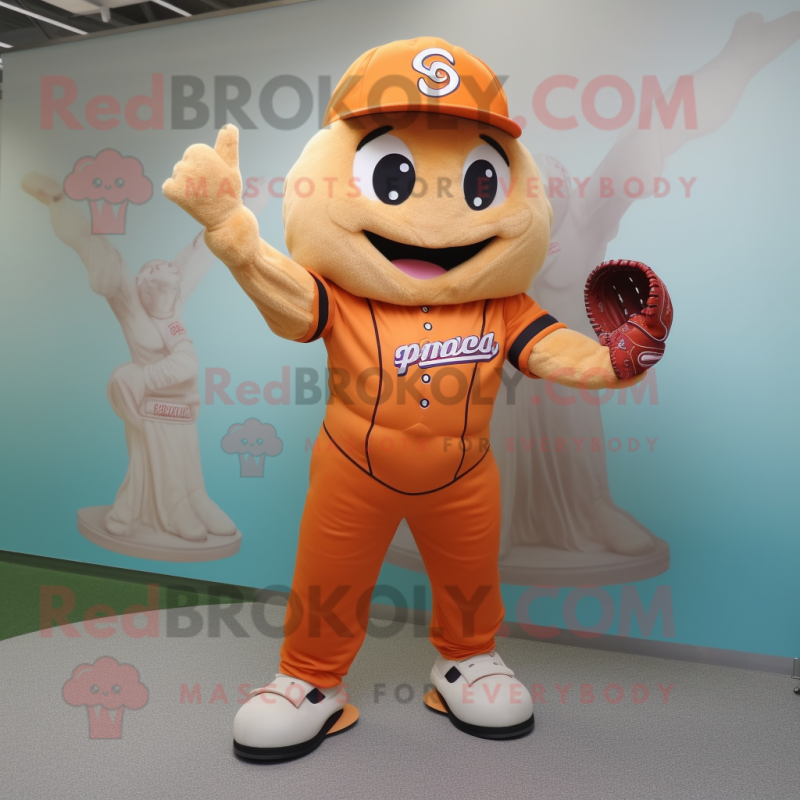 nan Baseball Glove mascot costume character dressed with a Bodysuit and Backpacks nan Baseball Glove mascot costume character dressed with a Bodysuit and Backpacks