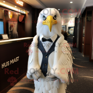 White Haast S Eagle maskot...