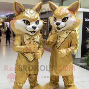 Gouden Lynx mascotte...