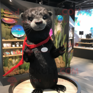 Black Otter mascotte...