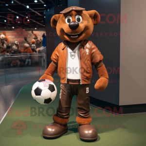 Brown Soccer Goal maskot...