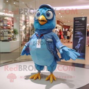 Blue Pigeon maskot drakt...