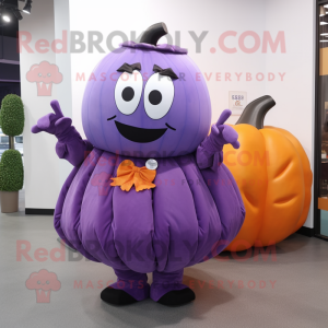 Purple Pumpkin mascotte...