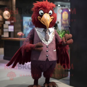 Rödbrun Harpy maskot kostym...