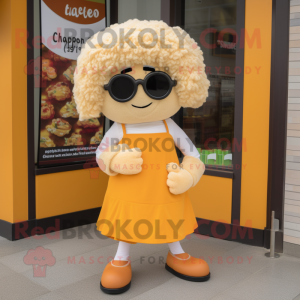 nan Shepard'S Pie mascot costume character dressed with a Culottes and Sunglasses