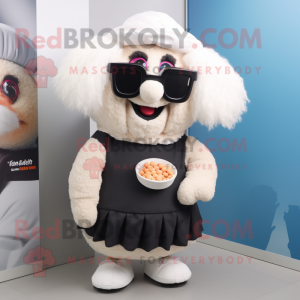 nan Shepard'S Pie mascot costume character dressed with a Culottes and Sunglasses