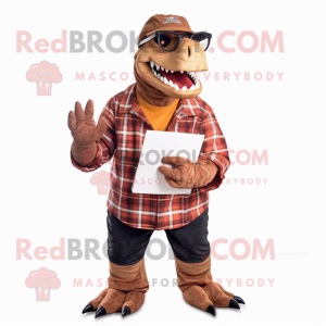 Rust T Rex maskot kostume...