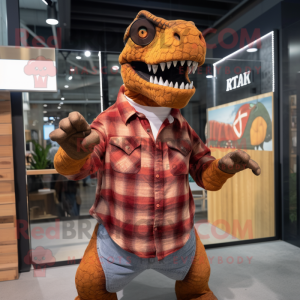 Rostiger T-Rex Maskottchen...