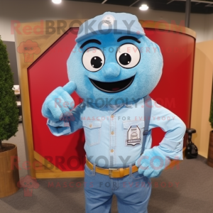 Sky Blue Armbandsur maskot...