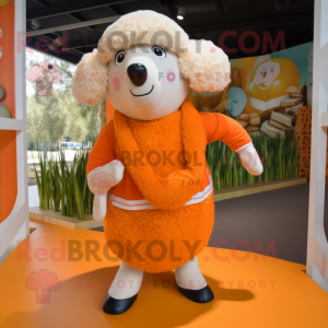 Orange Sheep mascotte...