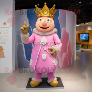 Pink King maskot drakt...