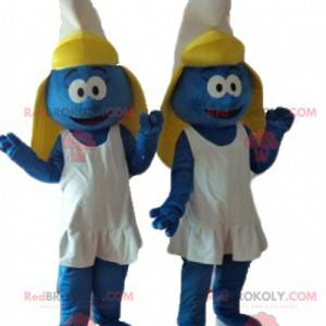 Två maskotar av Smurfette-seriefiguren - Redbrokoly.com