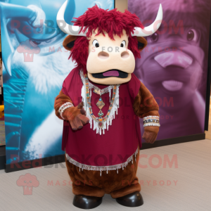 Maroon Bison mascotte...