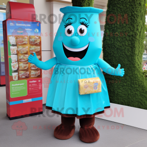 Turquoise chocoladereep...