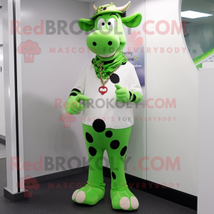 Lime Green Holstein Cow...