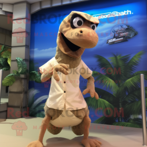 Beige Deinonychus mascotte...