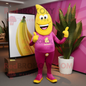 Magenta ba maskot kostume...