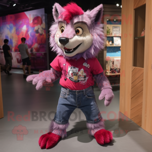 Magenta Say Wolf mascotte...