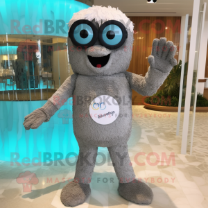 Grijze bruidstaart mascotte...