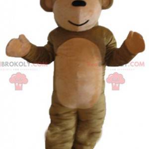 Cute and sweet brown monkey mascot - Redbrokoly.com