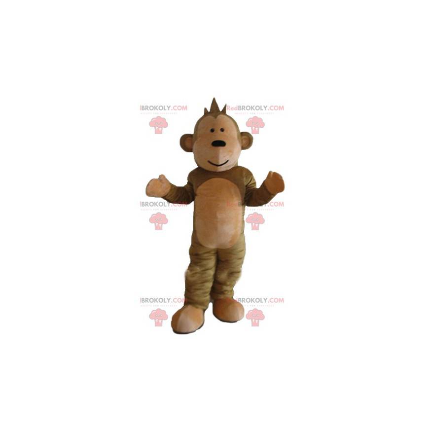 Sød og sød brun abe maskot - Redbrokoly.com