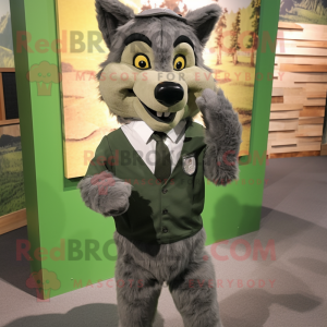 Olive Say Wolf maskot...