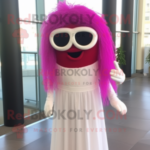 Magenta spaghetti mascotte...