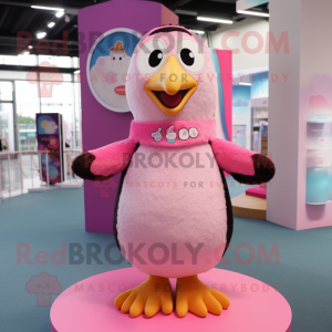 Pink Penguin mascotte...