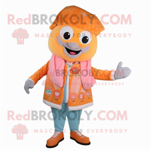 Peach Pizza maskot kostym...
