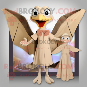 Beige Pterodactyl maskot...