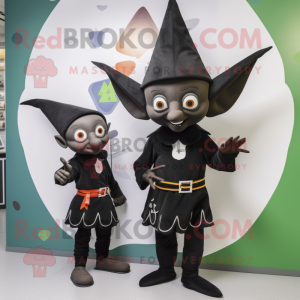 Black Elf maskot kostume...