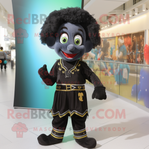 Personagem de mascote Black...