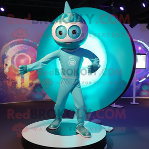 Teal Plate Spinner mascotte...