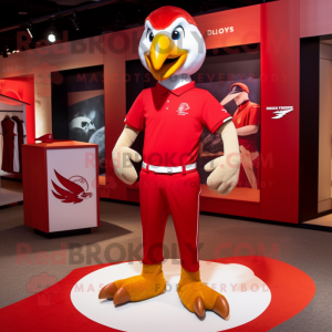 Red Falcon maskot kostume...