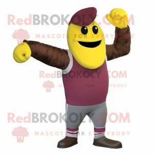 Maroon Baa maskot kostume...