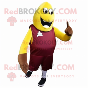 Maroon Baa maskot kostume...