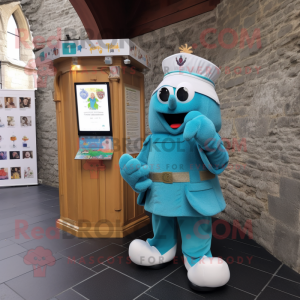 Blaugrüner Maskottchen...