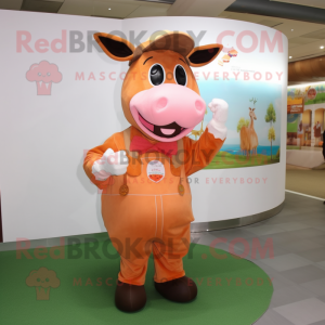 Peach Bull mascotte kostuum...