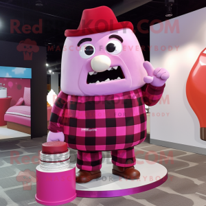 Magenta-Hochzeitstorte...