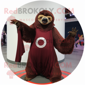 Maroon Giant Sloth mascotte...