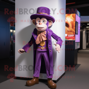 Purple Monkey mascotte...