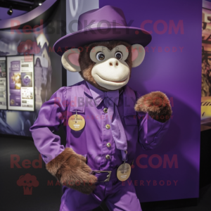 Purple Monkey mascotte...